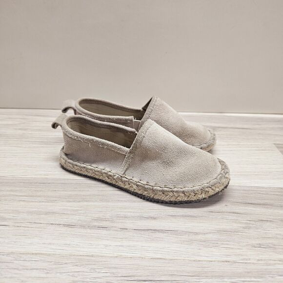 Zara Girls Tan Slip On Espadrills Shoes EU 27 US 10 - Picture 1 of 7